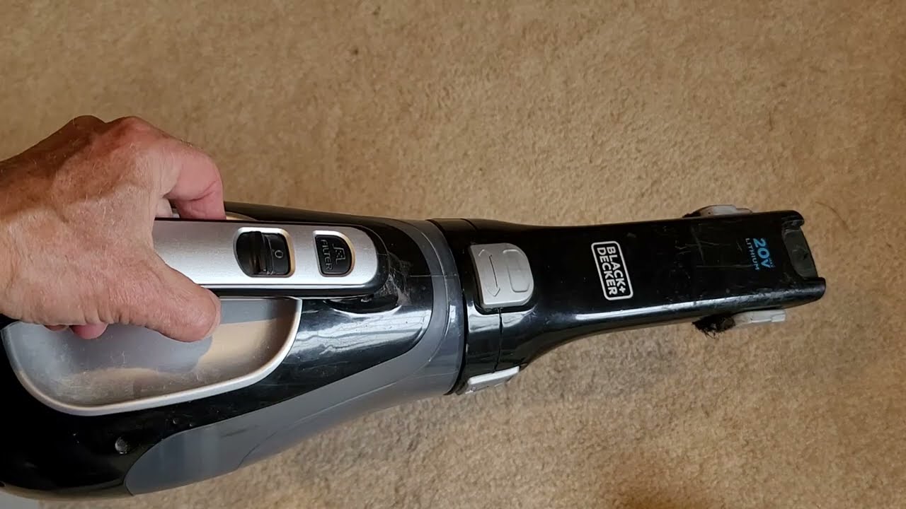 How to Remove Filter on BLACK + DECKER CHV1410L 16V Cordless Lithium Hand  Vac 