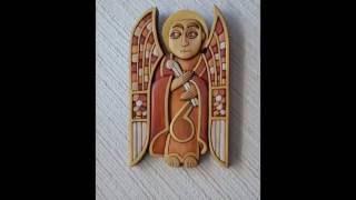 Anatoly Obelets, Angel - intarsia Anatoly Obelets artist, Angel, wood, intarsia.