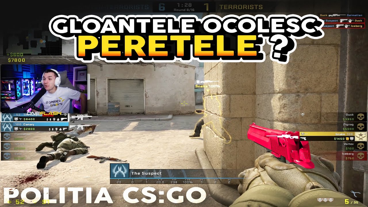 SE CURBEAZA GLONTU' ?! 🚔👮 Poliția CS:GO
