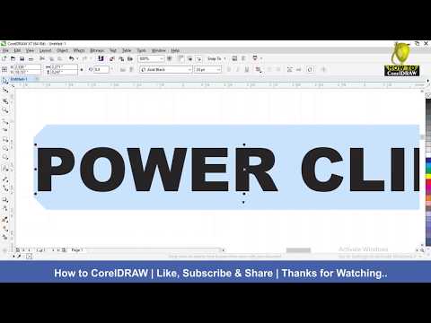 How to use power clip in corel draw How to use power clip in corel draw