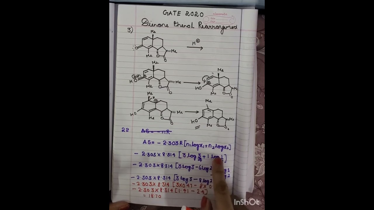 GATE CHEMISTRY | ENTROPY OF MIXING | 2020 QUESTIONS. 