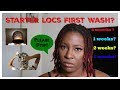 LOC TALK/ When Should You First Wash Your Starter Locs?