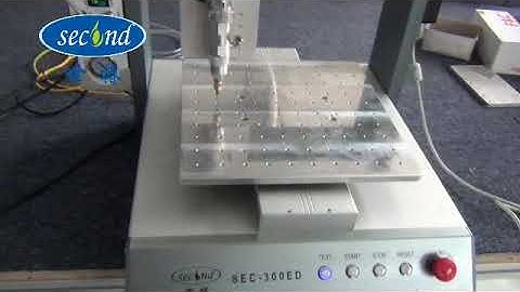Automated desktop robotic fluid UV glue dispensing machine with high precision valve SEC 400ED
