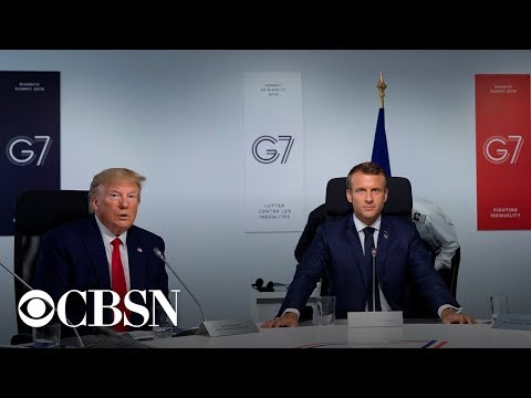 president-trump-and-president-macron-hold-joint-press-conference-at-g7-summit,-live-stream