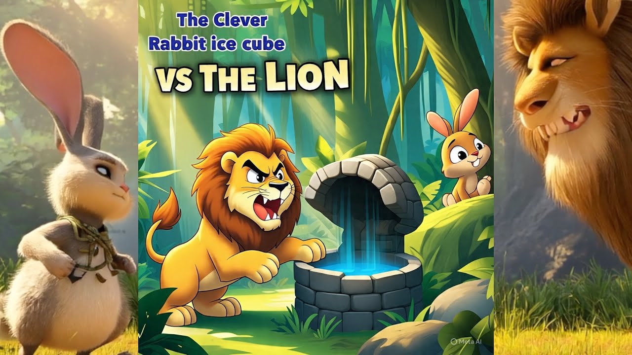 Kids Stories | The Clever Rabbit Outsmarts the Lion 🐰🦁 | Moral Story ...