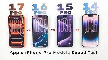Apple iPhone 17 Pro vs 16 Pro vs 15 Pro vs 14 Pro - ULTIMATE Speed Test!