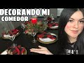 DECORANDO MI COMEDOR PARA NAVIDAD🌲🎁 │ME CORTE EL CABELLO 💇🏻‍♀️