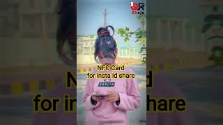 Nfc Card for sharing instagram id instant by tap or scan #instagramcard