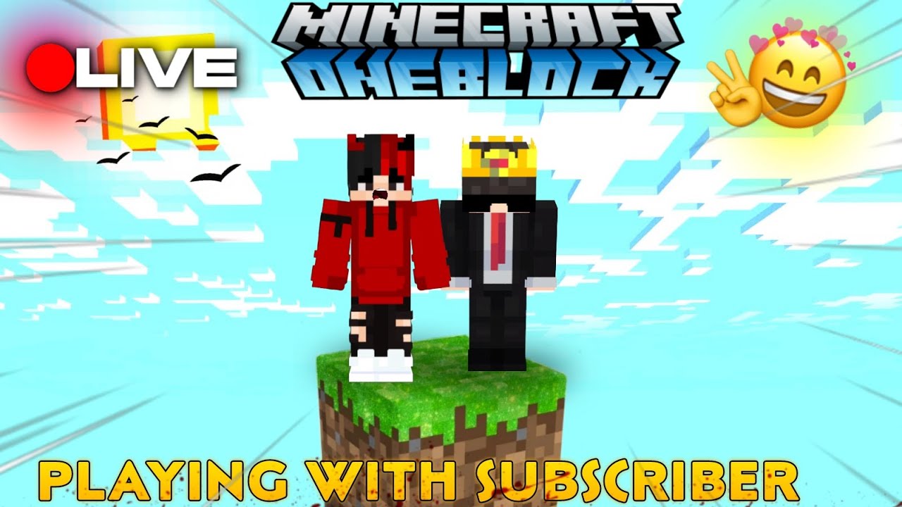 Minecraft Live Stream Playing Oneblock With Subscriber #minecraft #live ...
