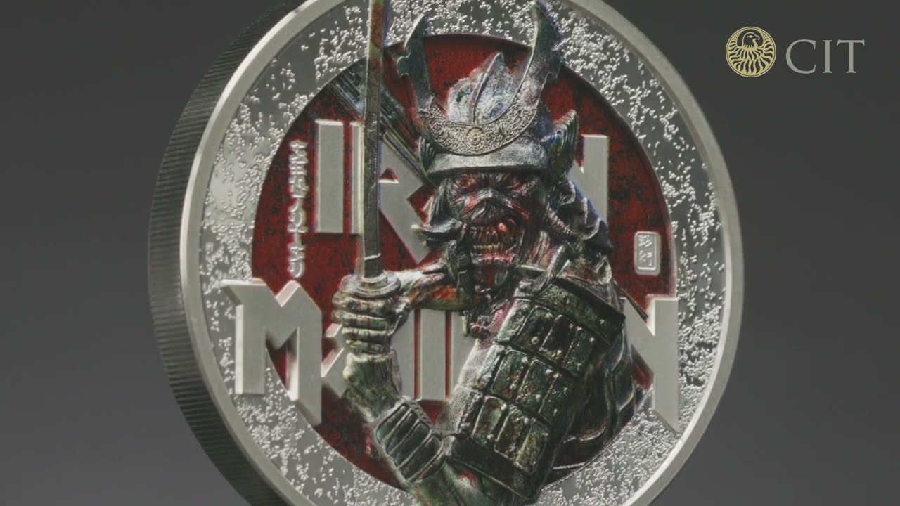 2022 Cook Islands 2 Ounce Iron Maiden Senjutsu Color Silver Proof Coin