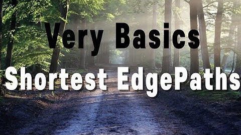 The very basics of shortest edge paths node (Blender, Geometry nodes)