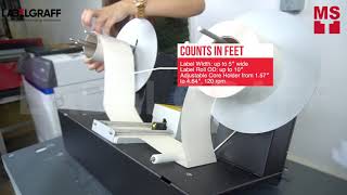 Automatic label counter machine