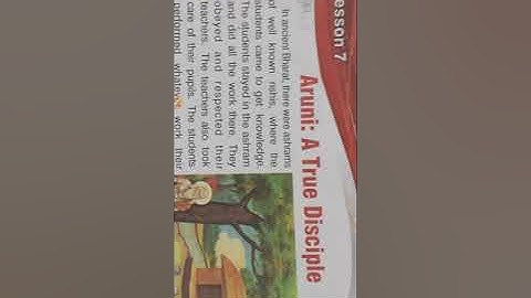 Class-4th subject-english chapter -7 (Aruni: True Disciple)