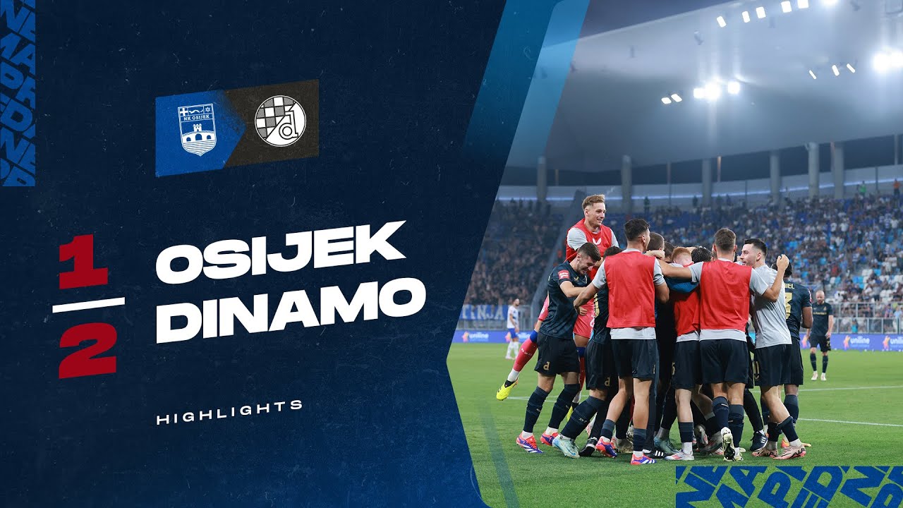 HIGHLIGHTS | NK OSIJEK - GNK DINAMO 1:2 | Hoxha i Ristovski za pobjedu u Osijeku