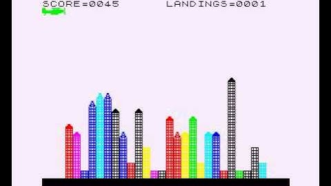 Bomber - ZX Spectrum Walkthrough