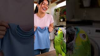 la solución de pepe para que la ropa no te quede grande 🦜😂