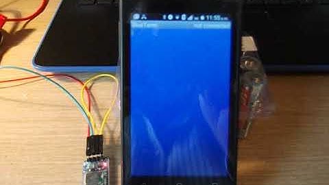 Checking the HC06 Bluetooth Connections to a Smart Phone