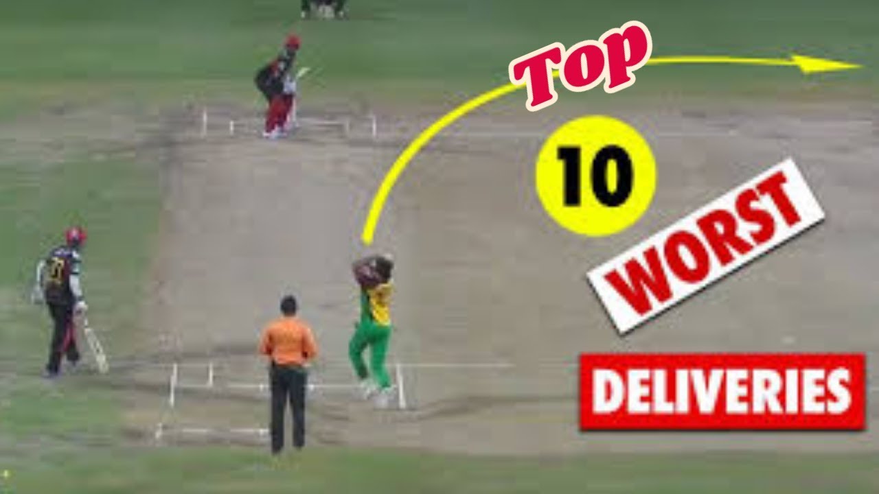 Top 10 Worst Balls In Cricket History - YouTube