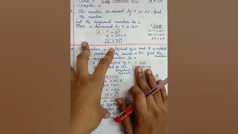 Class 7 chapter 6 linear equations  Self practice 6c part 1