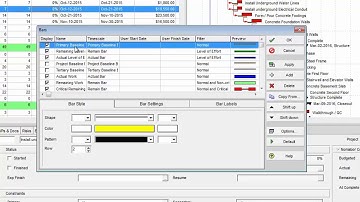 P6 Training: Relationship lines connecting Gantt Chart activities, NOT baseline activities!