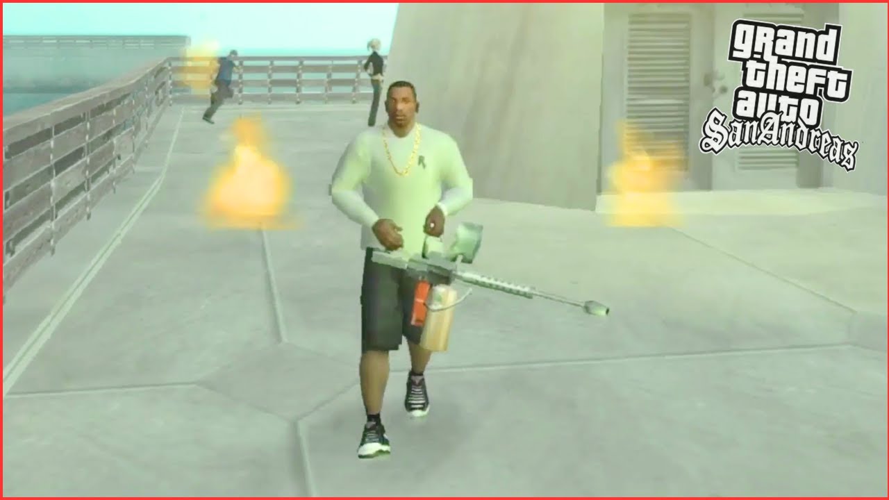 Flamethrower Funny Compilation - GTA San Andreas