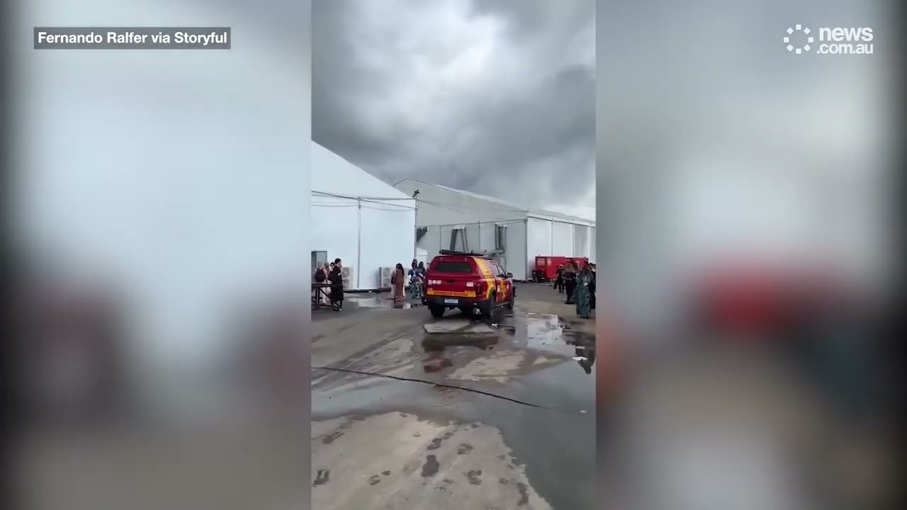 Fire at Climate Change Talks...Must Be Caused By Climate Change LOL