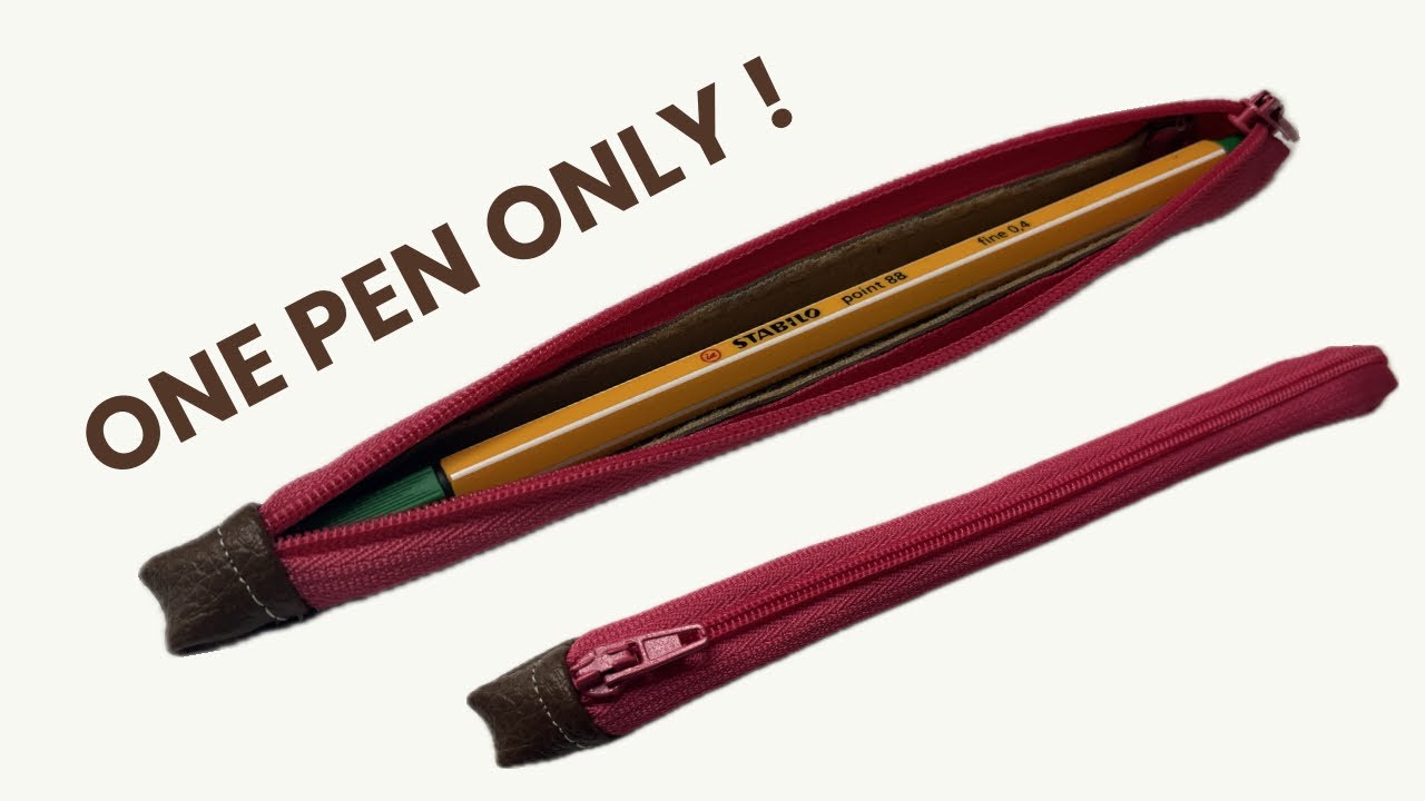 Mini Pencil Case for One Pen | Cute, Quick & Easy Sewing