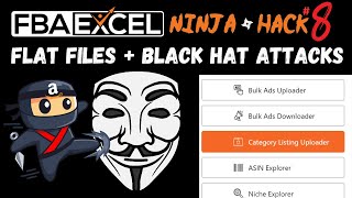 FBAExcel Ninja Hack #8: Amazon Black Hat Shielding Using Flat Files screenshot 3
