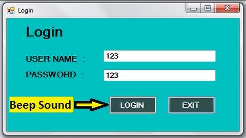 C# Code For Beep Sound Button and Clock Beep Sound in .net