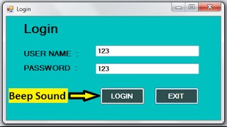 C# Code For Beep Sound Button and Clock Beep Sound in .net