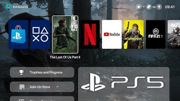PS5 PlayStation 5 Boot Screen and User Interface