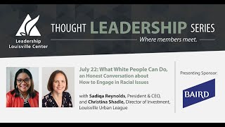 Thought Leadership Series with Sadiqa Reynolds & Christina Shadle, Louisville Urban League