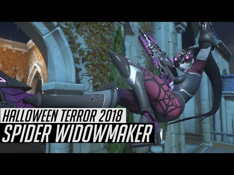 Overwatch | Spider Widowmaker Skin Spotlight | All Cosmetics & Gameplay