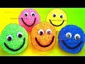 Play Foam Smiley Face Surprise Toys Talking Tom Cat Masha Mashem Fun for Kids