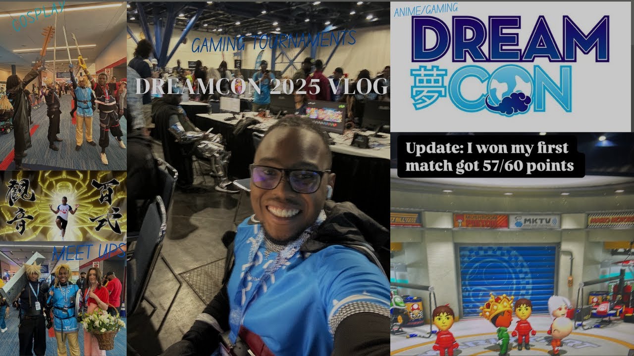 DreamCon 2025 Was INSANE! Smash Bros, Mario Kart & First-Time Vibes Vlog