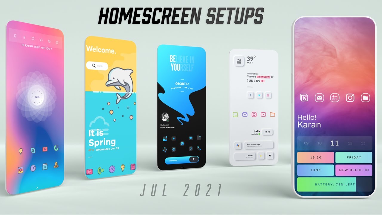 Beautiful Android Homescreen Setups