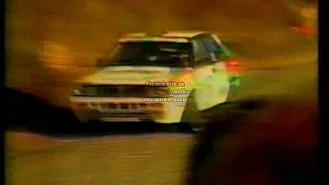 FATAL CRASH - LANCIA DELTA "TOTIP". RALLY MONTECAR...