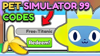 😱This *SECRET CODE* GIVES FREE TITANIC PETS in Pet Simulator 99