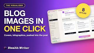 Blog Images & Featured Covers in One Click | StealthWriter Visualizer Walkthrough