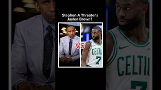 Stephen A Smith Just THREATENED Jaylen Brown?! #stephenasmith #boston #bostonceltics #nba