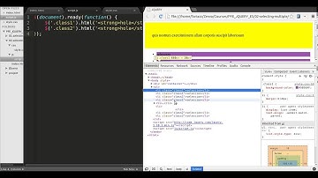Curso de jQuery en español, Cómo Seleccionar Múltiples Elementos