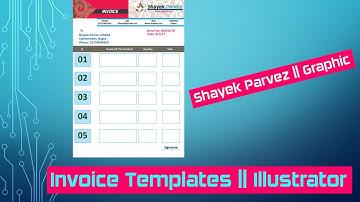 How to Design Invoice Templates illustrator CS6