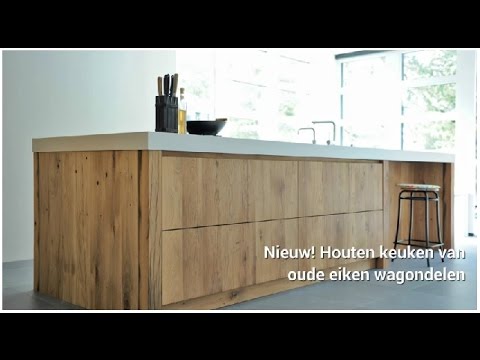 Keuken van oud eiken wagondelen restyle xl maakt prachtige ...