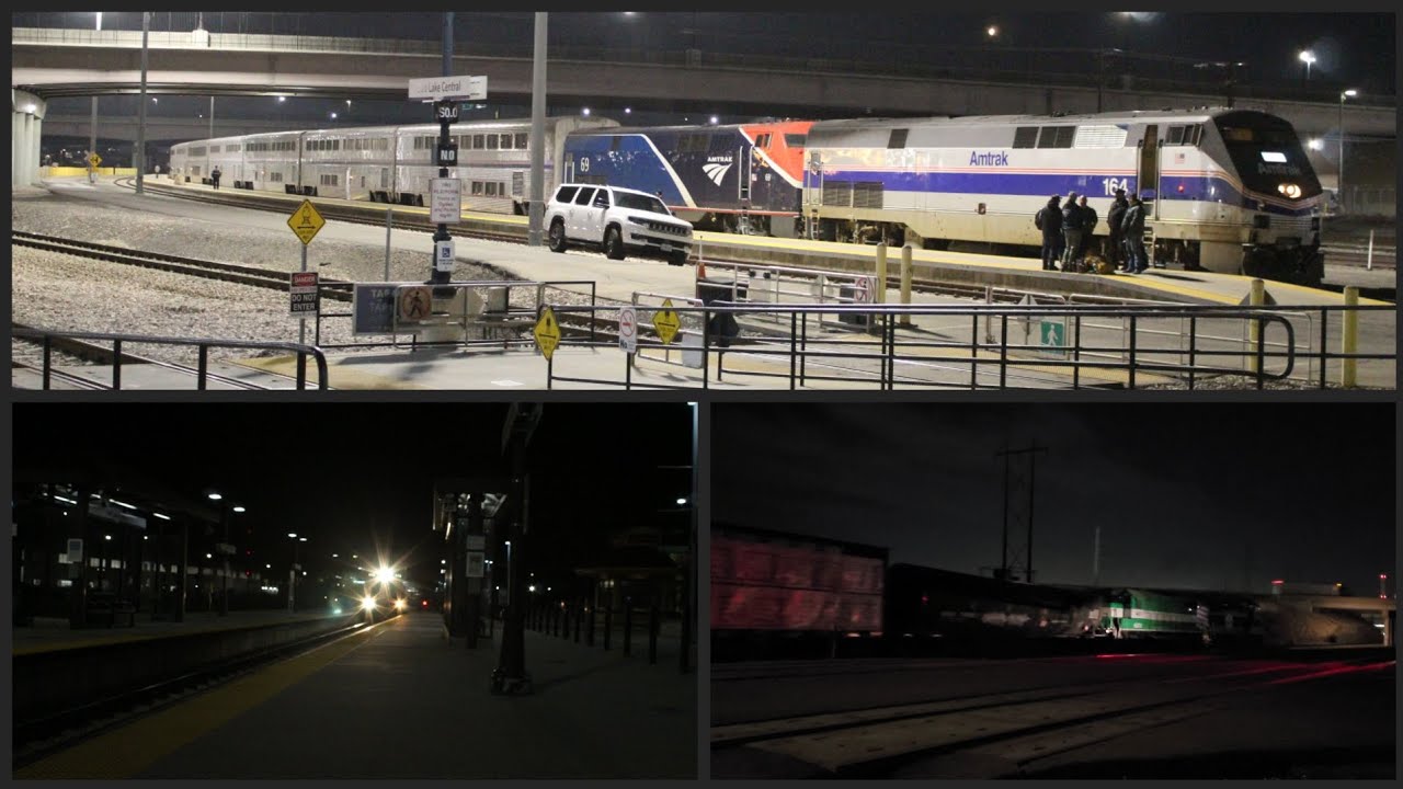 AMTK 164 and AMTK 69 lead Amtrak #5 at Salt Lake City, UT + 2 bonus trains 2/6 and 7/26