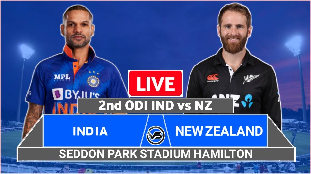 India vs New Zealand 2nd ODI Live Scores | IND vs NZ ODI Live Cricket ...