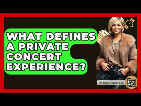 چه چیزی یک تجربه کنسرت خصوصی را تعریف می کند فایل های غنی و معروف