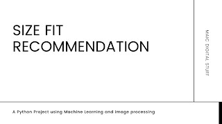 Python project | Size fit recommendation system
