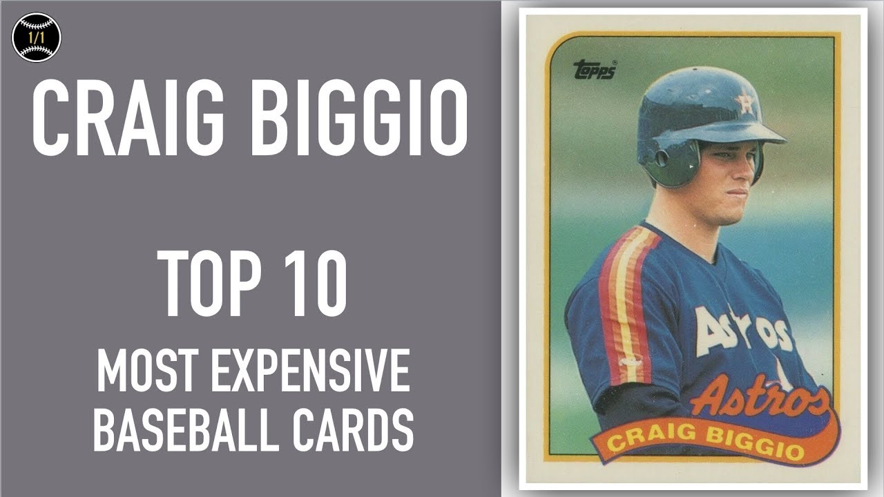 Craig Biggio: Top 10 Most Expensive Baseball Cards Sold on Ebay (April -  June 2019) - YouTube