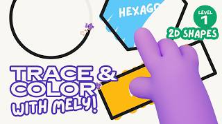 Finger Tracing: Learn 2D Shapes 💚 Level 1 Classroom Brain Break