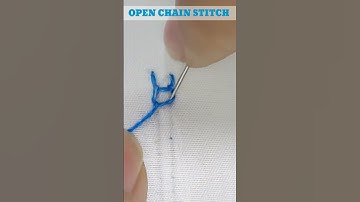 OPEN CHAIN STITCH #shorts #openchainstitch#chainstitch#handembroidery#embroidery@meesembroidery37
